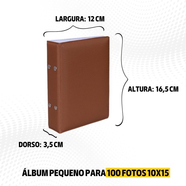 Álbum fotográfico DOLARO CARAMELO 100 fotos 10x15 Marrom - Image 7