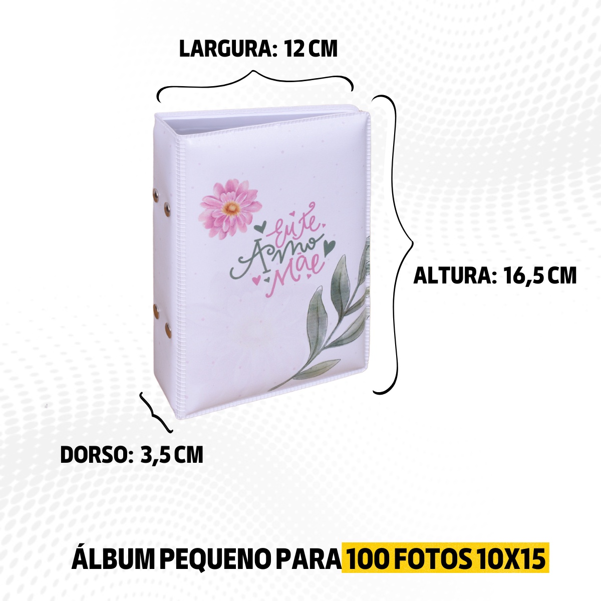 Álbum fotográfico EU TE AMO MÃE 100 fotos 10x15 Memórias Mãe Presente Família Amor - Imagem 9