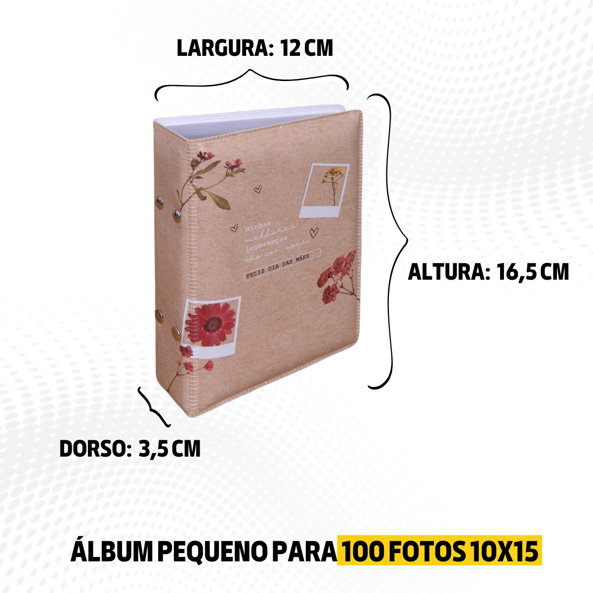 Álbum fotográfico LEMBRANÇAS MÃE 100 fotos 10x15 Dia das Mães Presente Família - Imagem 8