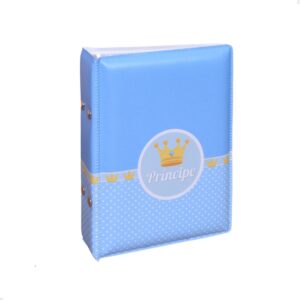Álbum fotográfico PRÍNCIPE AZUL 100 fotos 10x15 Bebê Infantil Newborn Menino