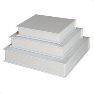Kit 3 Caixa Livro Falso MDF DUNY PRATA Decorativa Porta Objeto Elegante