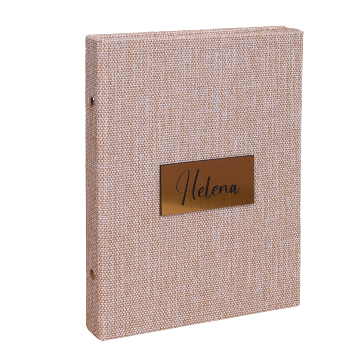 Álbum fotográfico Personalizado com Nome para 60 Fotos 15x21 TAG Acrilico Dourado