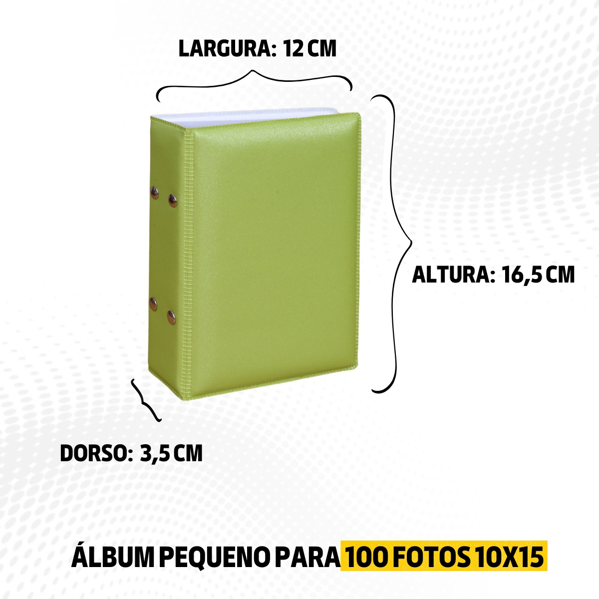 Álbum fotográfico CETIM VERDE 100 fotos 10x15 Liso Bebê Infantil Adulto - Imagem 6