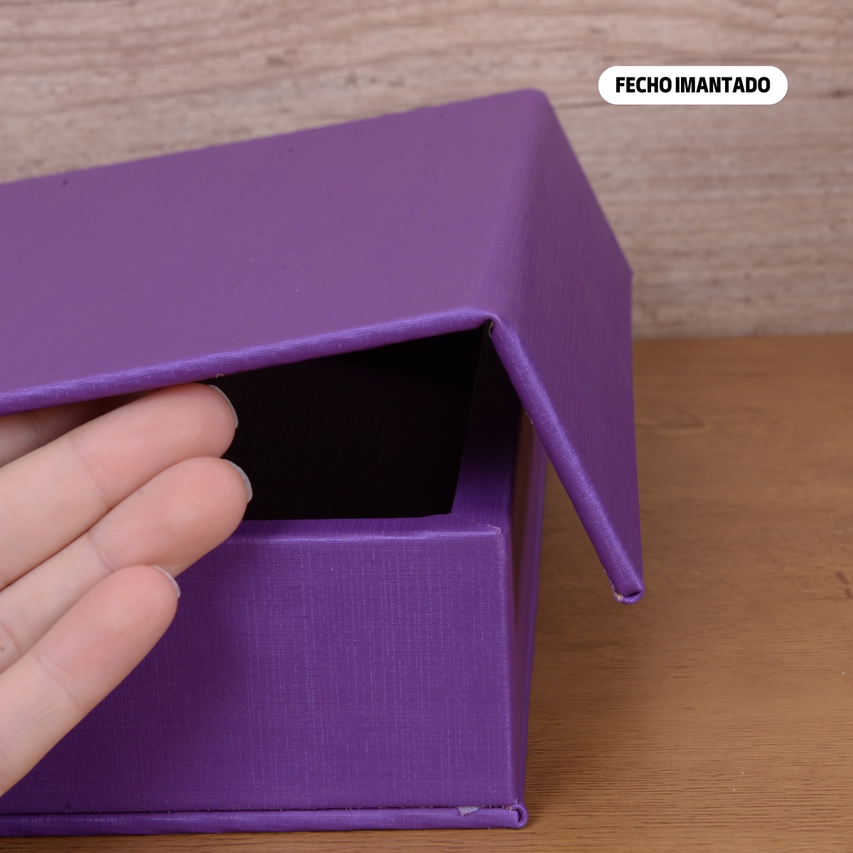 Estojo Imantado com Álbum para 100 Fotos 15x21 - DUNY ROXO Bebê Rosa Infantil Luxo Premium Reforçado - Imagem 3