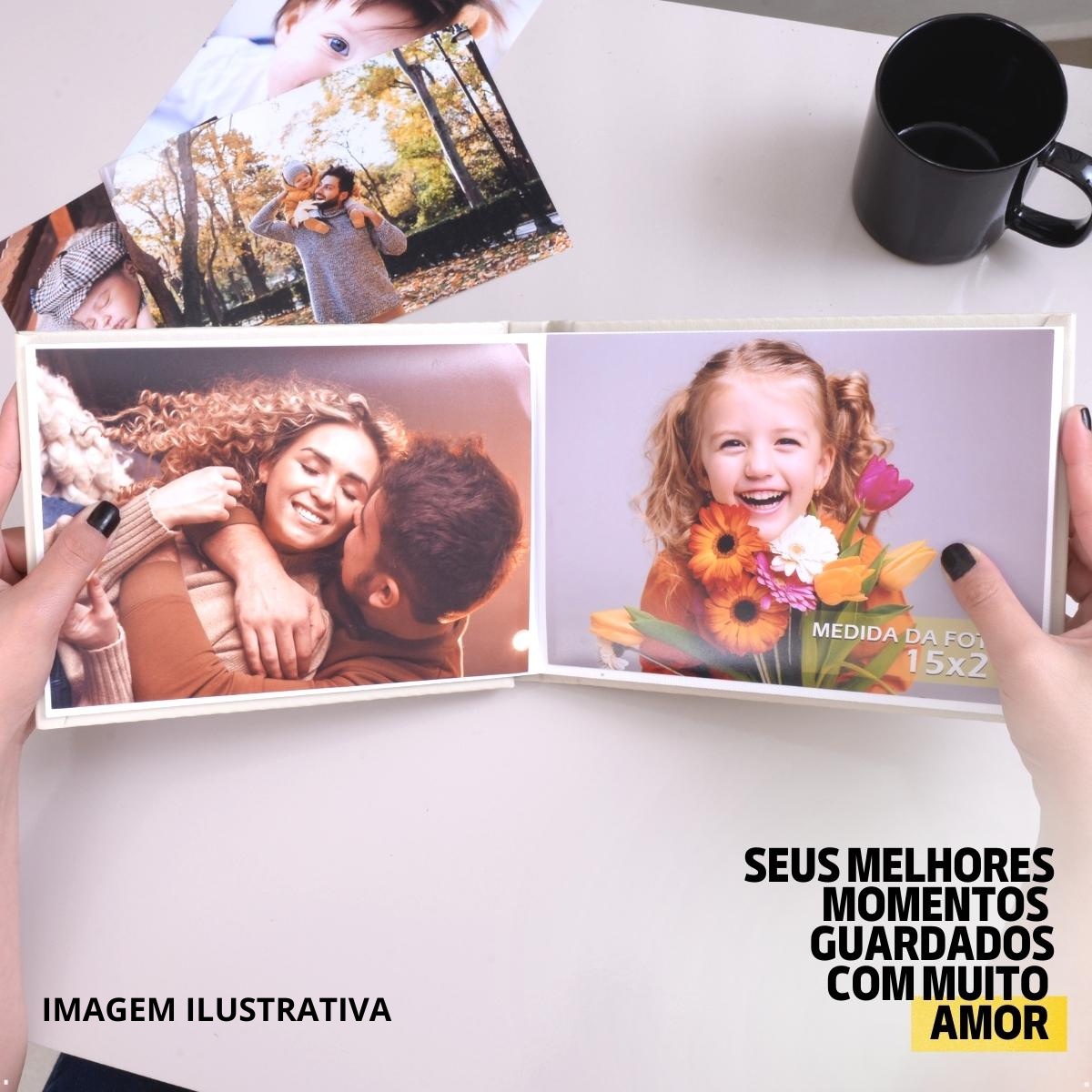 Instalivro 15x21 Álbum Autocolante 20 fotos COURINO DUNA AZUL BEBÊ Liso Delicado Família - Imagem 8