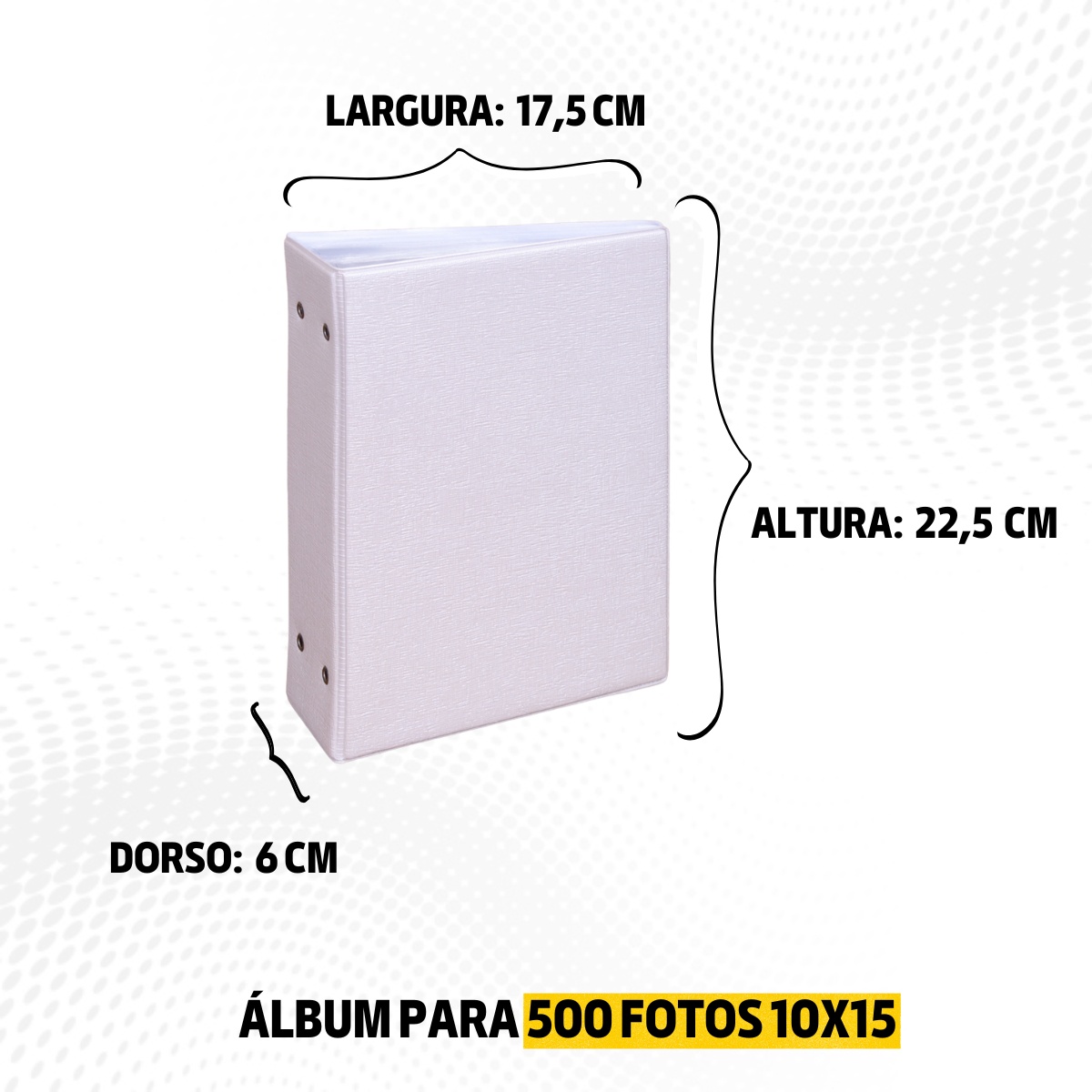 Álbum Fotográfico 500 Fotos 10x15 VEGAS PEROLA Liso Branco Casamento Família Amigos - Imagem 7