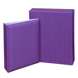 Estojo Imantado com Álbum para 100 Fotos 15x21 - DUNY ROXO Bebê Rosa Infantil Luxo Premium Reforçado