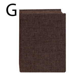Livro Fake Caixa Decorativa Grande TECIDO JUTA MARROM - G