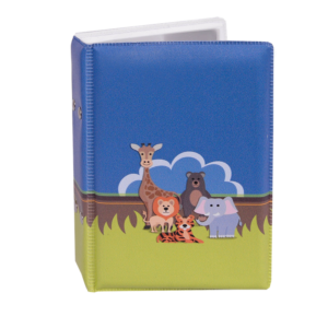 Álbum fotográfico SAFARI AZUL 100 fotos 10x15 Bebê Azul Infantil Selva