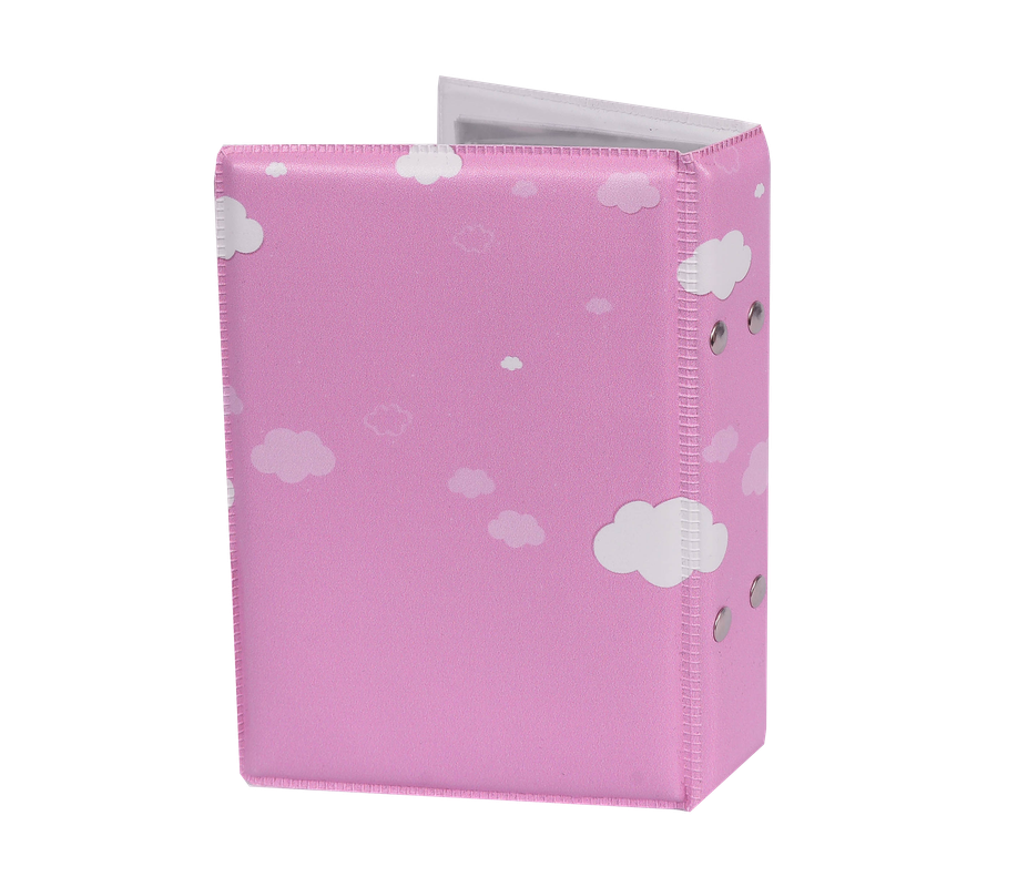 Álbum fotográfico CHUVA DE AMOR ROSA 100 fotos 10x15 Bebê Infantil Rosa Nuvem - Imagem 2