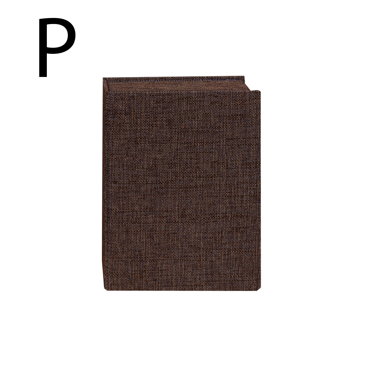 Livro Fake Caixa Decorativa Pequena TECIDO JUTA MARROM - P