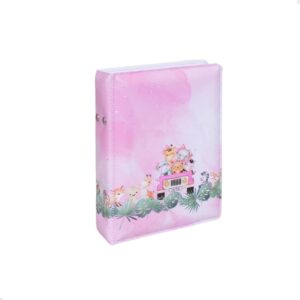 Álbum fotográfico SAFARI ROSA 100 fotos 10x15 Bebê Animais Selva Leão Infantil