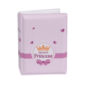 Álbum fotográfico MINHA PRINCESA 100 fotos 10x15 Bebê Infantil Rosa Coroa
