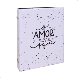 Álbum fotográfico para 120 fotos 20x25 AMOR MORA Frases Adulto Casal Família